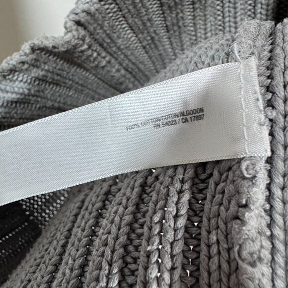 Vintage Old Navy Womens Y2K Hooded Knitted Cardigan Sweater Vest size L - Picture 4 of 5